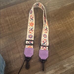 CloudMusic Colorful Hawaiian J Hook Clip On Ukulele  vegan leather ends HG011